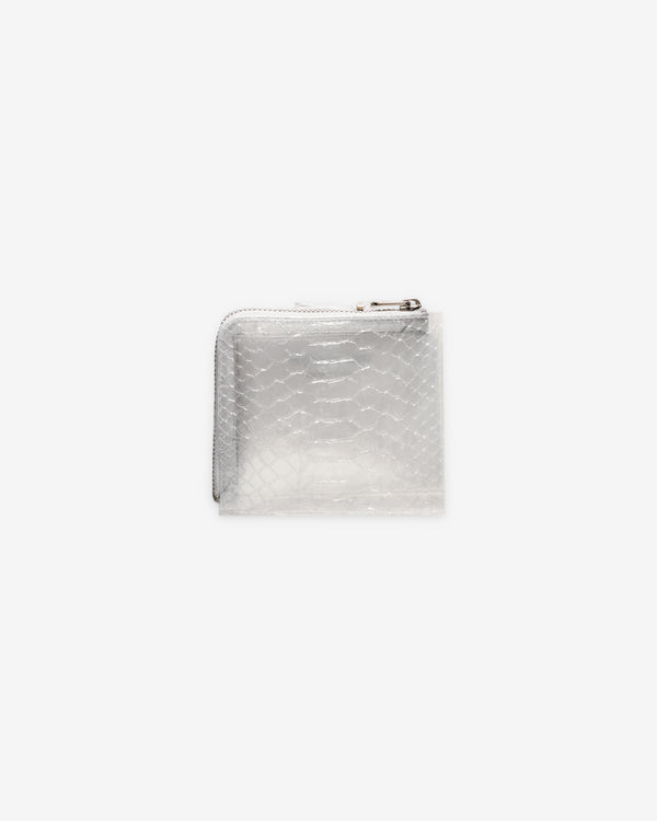 CDG Wallet - Transparent Snake Zip Around Wallet - (SA3100ST Clear)