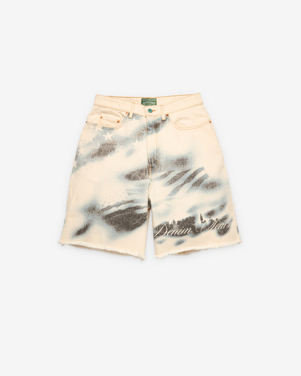 Denim Tears - Men's Cloud Camo Shorts - (Tan/Blue)