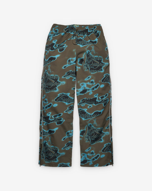 Denim Tears - Men's Cloud Camo Taped Seam Shell Pant - (Green)
