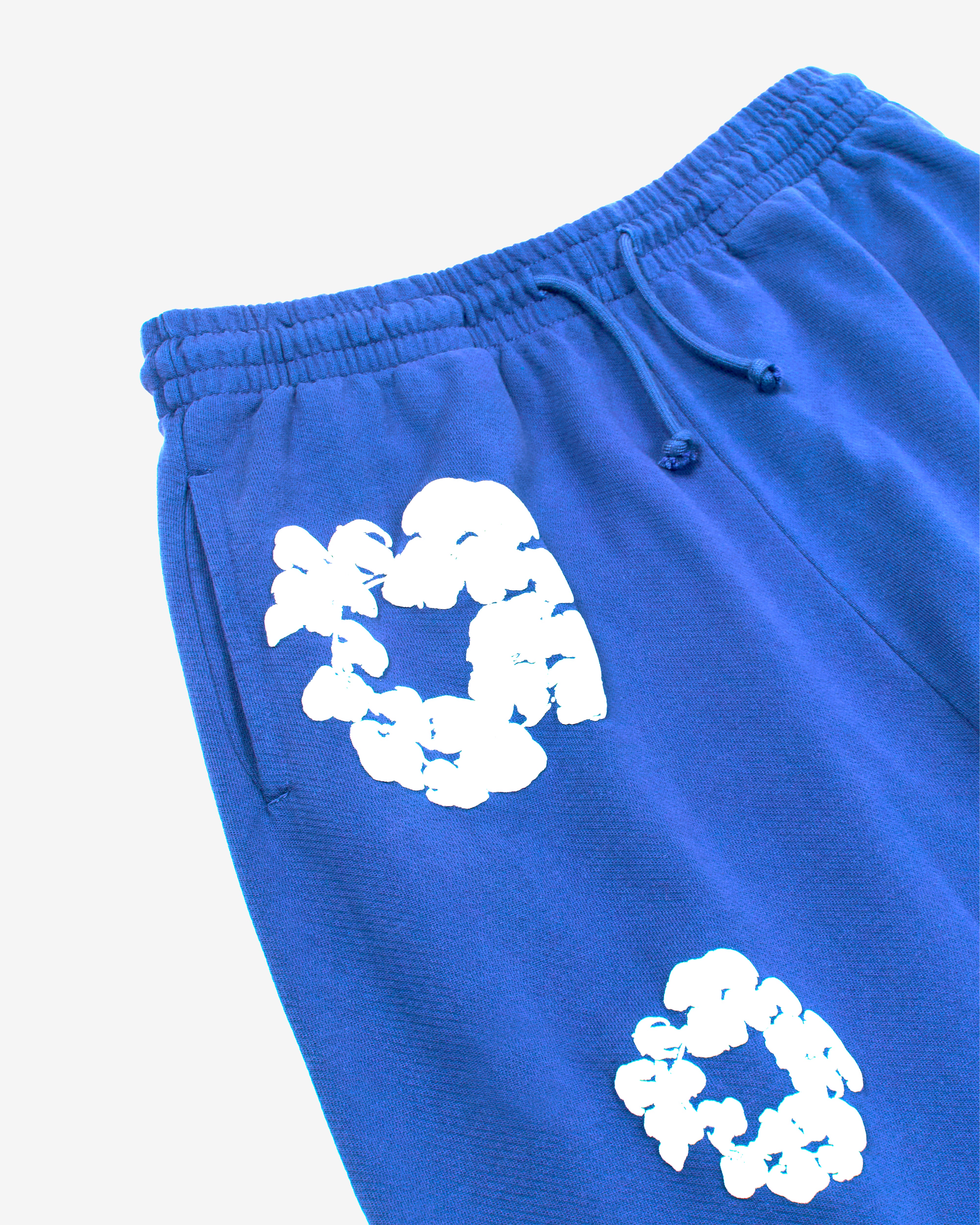 Denim Tears: Cotton Wreath Shorts (Blue) | DSML E-SHOP