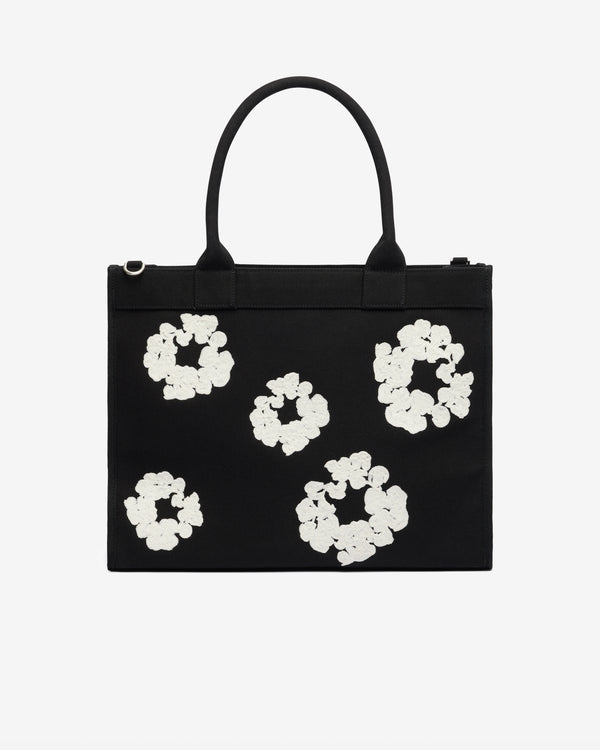 Denim Tears - Cotton Wreath Canvas Tote Bag Large - (Black/White)
