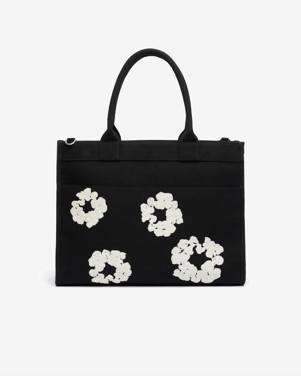 Denim Tears - Cotton Wreath Canvas Tote Bag Large - (Black/White)