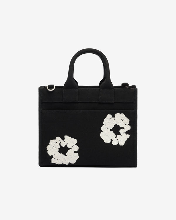 Denim Tears - Cotton Wreath Canvas Tote Bag Small - (Black/White)