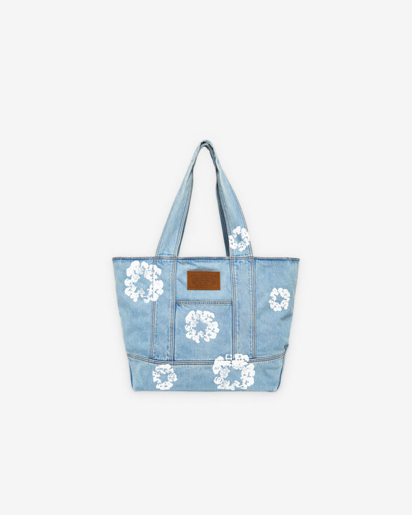 Denim Tears - Men's Cotton Wreath Light Wash Denim Tote - (Light Wash)