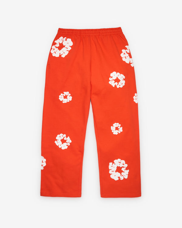Denim Tears - Men's Cotton Wreath Open Hem Sweatpants - (Orange)