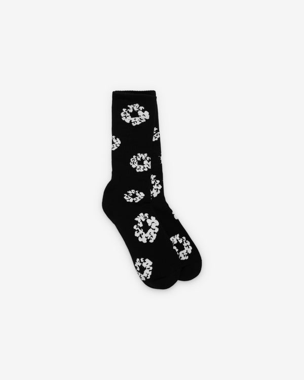 Denim Tears - Men's Cotton Wreath Socks - (Black)