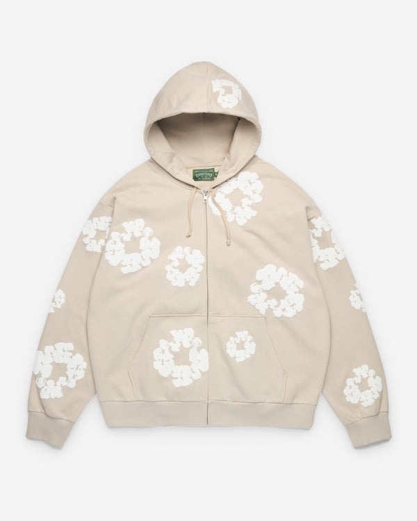 Denim Tears - Men's Cotton Wreath Zip Hoodie - (Grey)