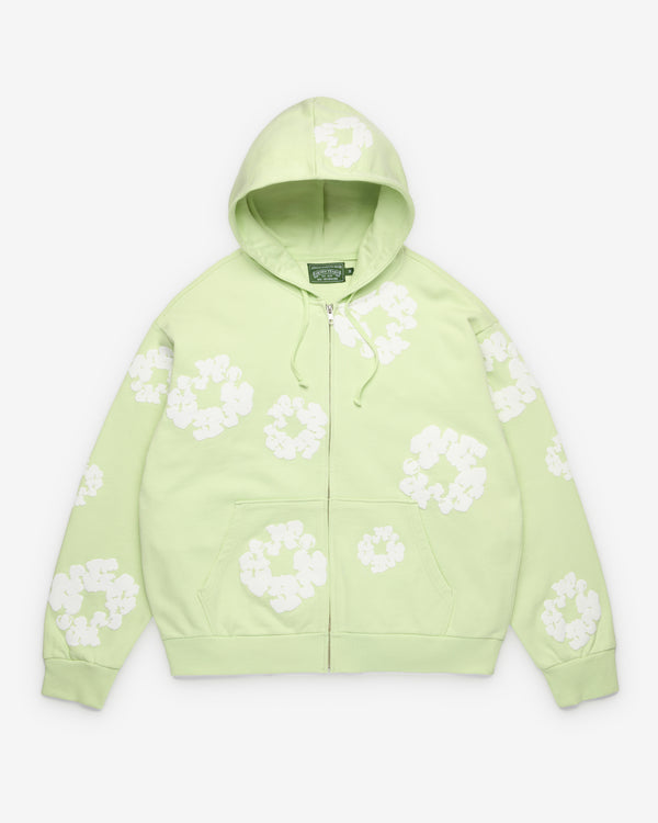 Denim Tears - Men's Cotton Wreath Zip Hoodie - (Lime)