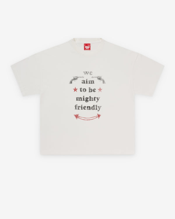Fugazi - Men's Mighty Friendly Paper Thin T-Shirt - (White)