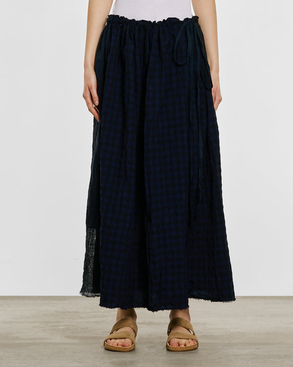Daniela Gregis - Women’s Drawcord Skirt - (Navy/Blue)