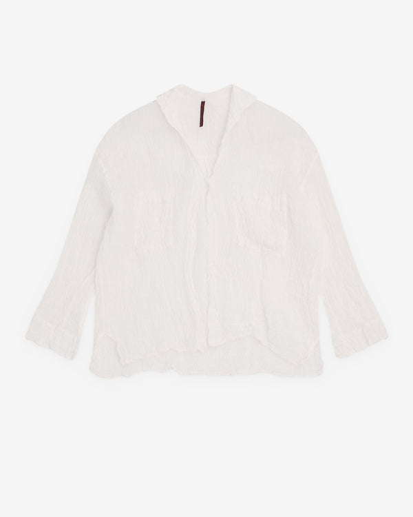 Daniela Gregis - Women’s Shawl Collar Shirt - (White)
