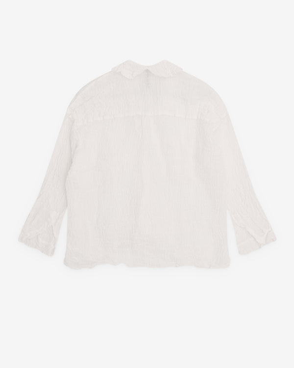 Daniela Gregis - Women’s Shawl Collar Shirt - (White)