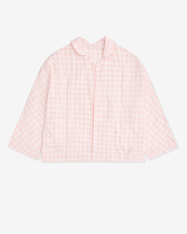 Daniela Gregis - Women's Checked Boxy Jacket - (Pink/White)