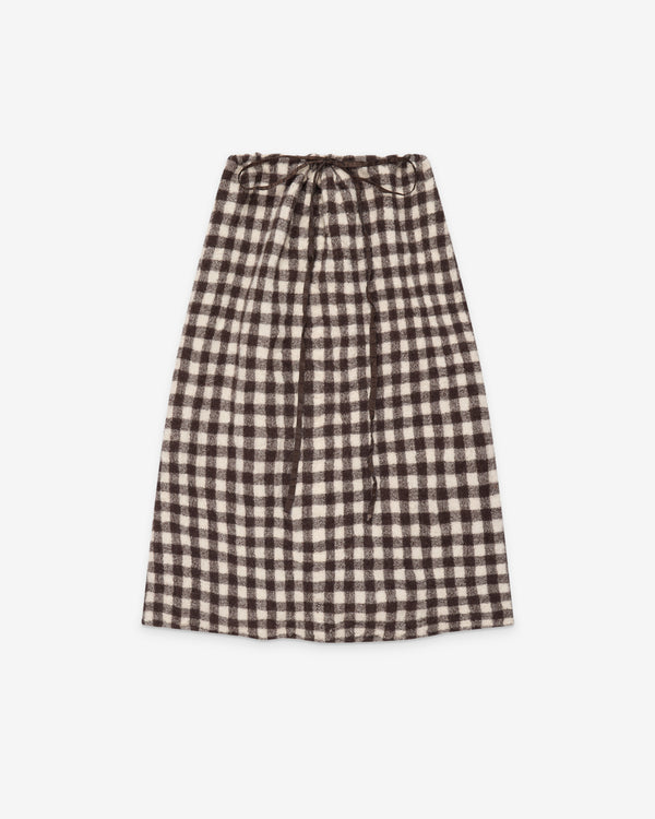 Daniela Gregis - Women's Coulisse Gonna Skirt - (Check)