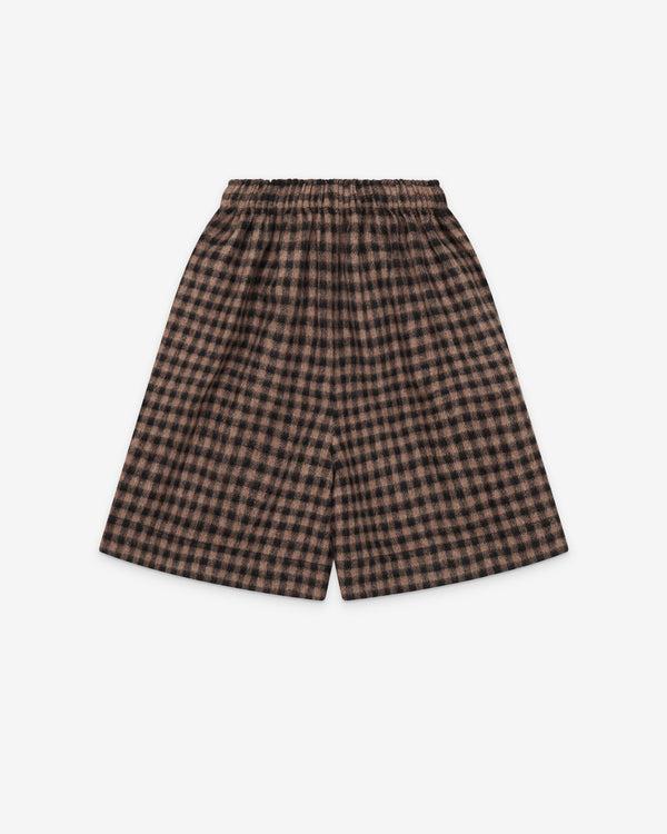Daniela Gregis - Women's Pantaloncino Shorts - (Brown/Check)