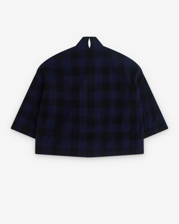 Daniela Gregis - Women’s Cropped Check Jacket - (Black/Navy)
