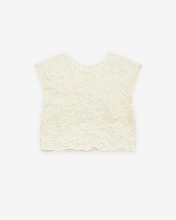 Daniela Gregis - Women's Crinkled Vest - (Ivory)
