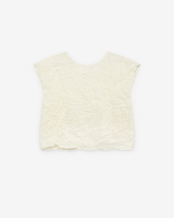 Daniela Gregis - Women's Crinkled Vest - (Ivory)