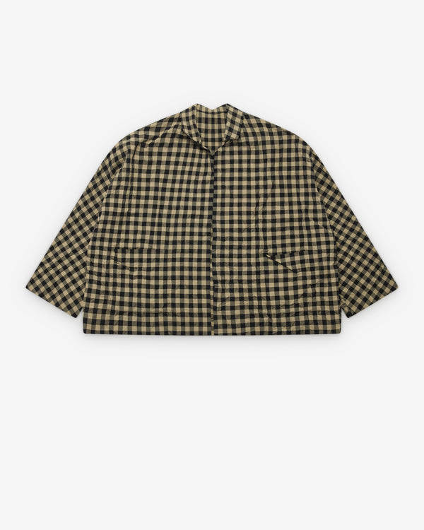 Daniela Gregis - Women's Gingham Jacket - (Natural/Black)