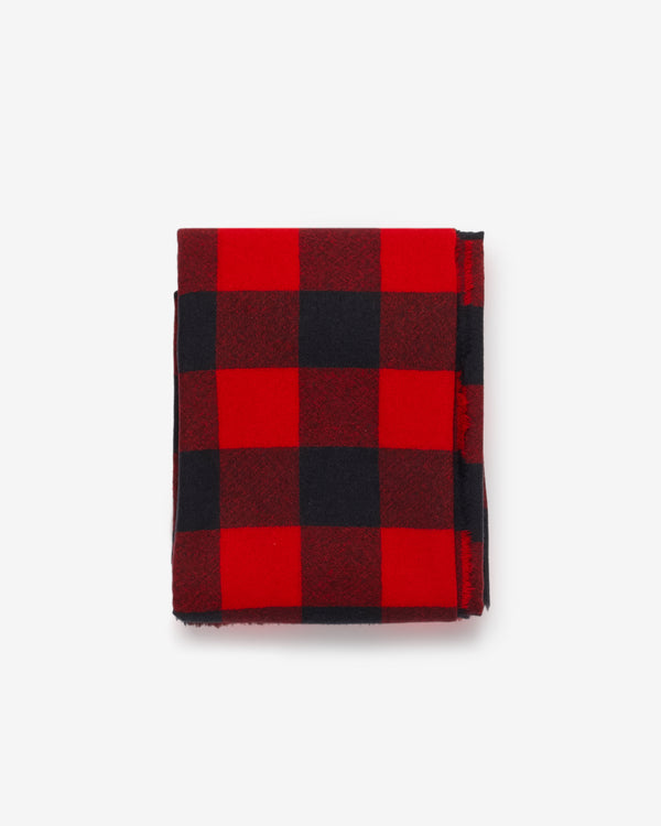 Daniela Gregis - Women's Cashmere Check Shawl - (Red/Black)