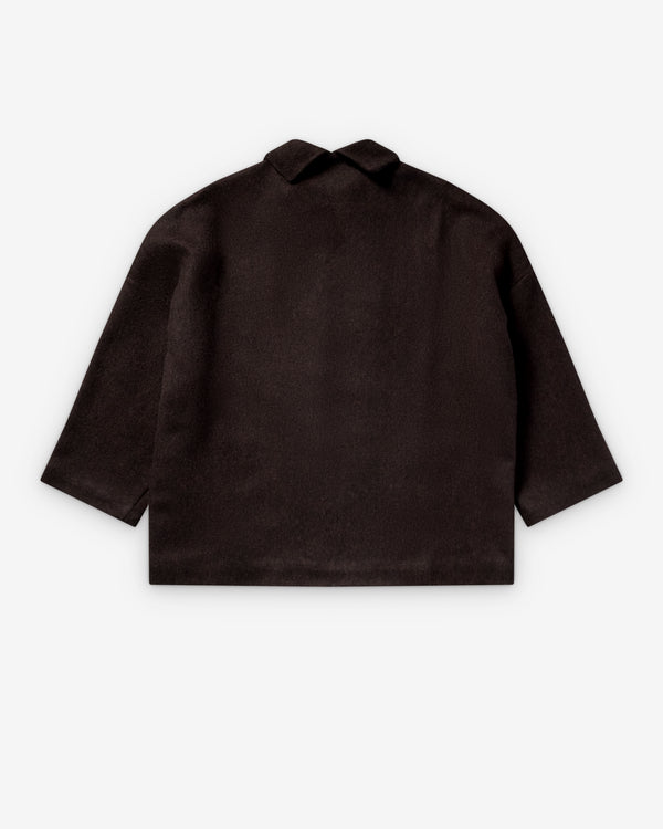 Daniela Gregis - Women's Open Collar Jacket - (Dark Brown)