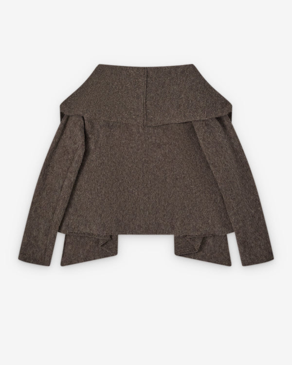 Daniela Gregis - Women's Incrocino Knitted Wrap - (Taupe)