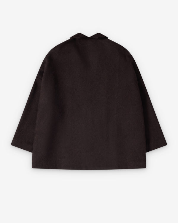 Daniela Gregis - Women's Open Collar Jacket - (Dark Brown)