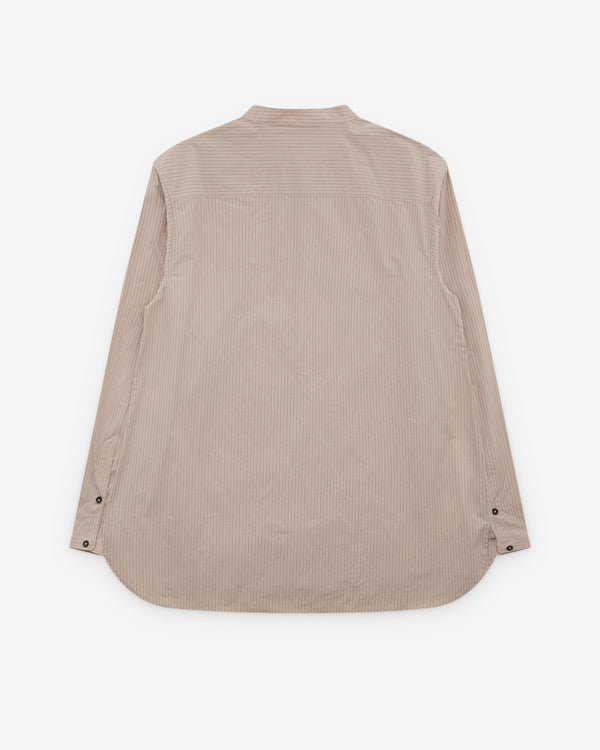 Diomene - Men’s Stand Collar Shirt - (Brown)