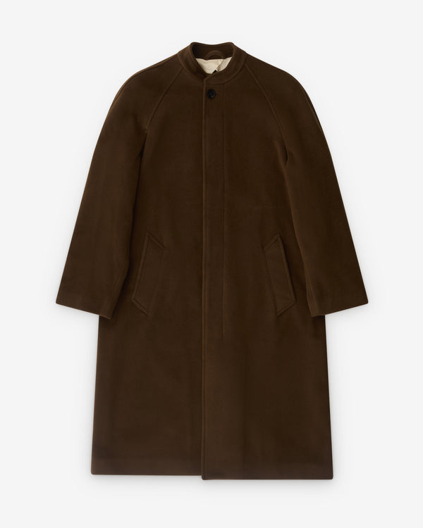 Diomene - Men’s Stand Collar Coat - (Brown)