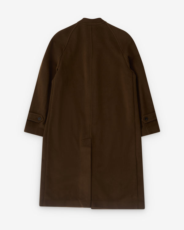 Diomene - Men’s Stand Collar Coat - (Brown)