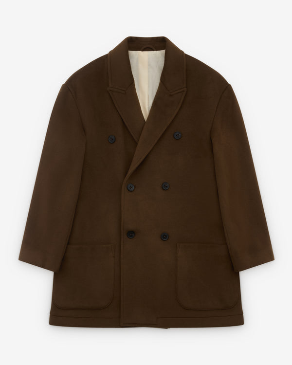 Diomene - Men’s Double Breasted Coat - (Brown)