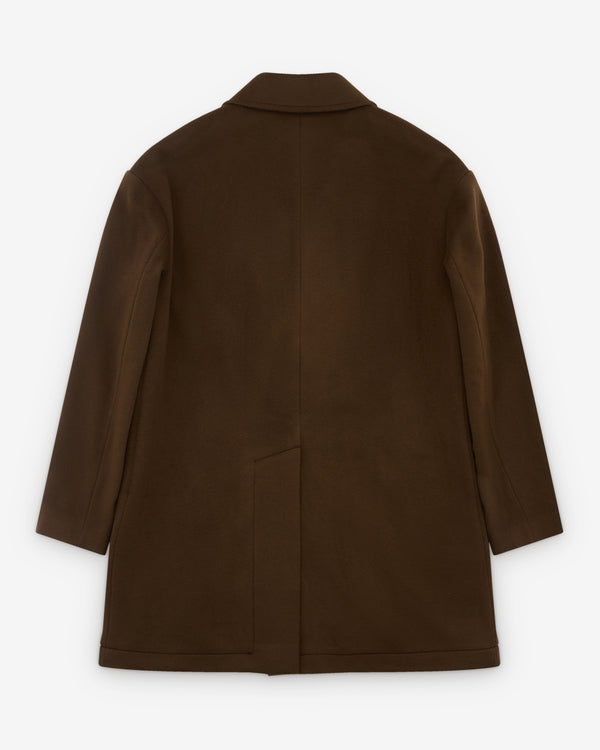 Diomene - Men’s Double Breasted Coat - (Brown)