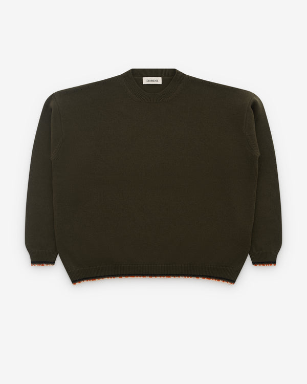 Diomene - Men’s Trimmed Sweater - (Dark Green)