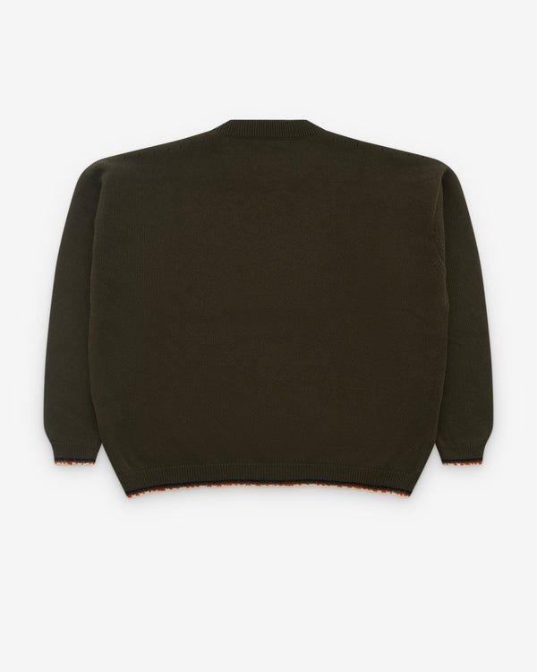 Diomene - Men’s Trimmed Sweater - (Dark Green)