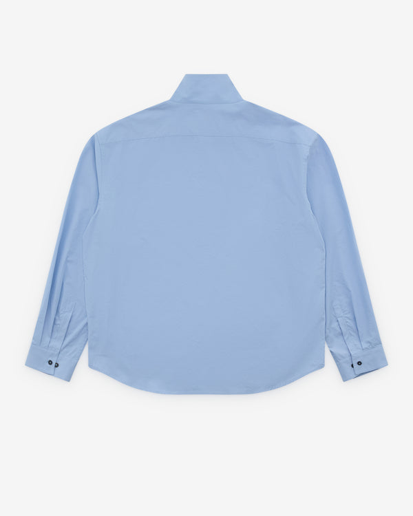 Diomene - Men’s High Collar Shirt - (Blue)