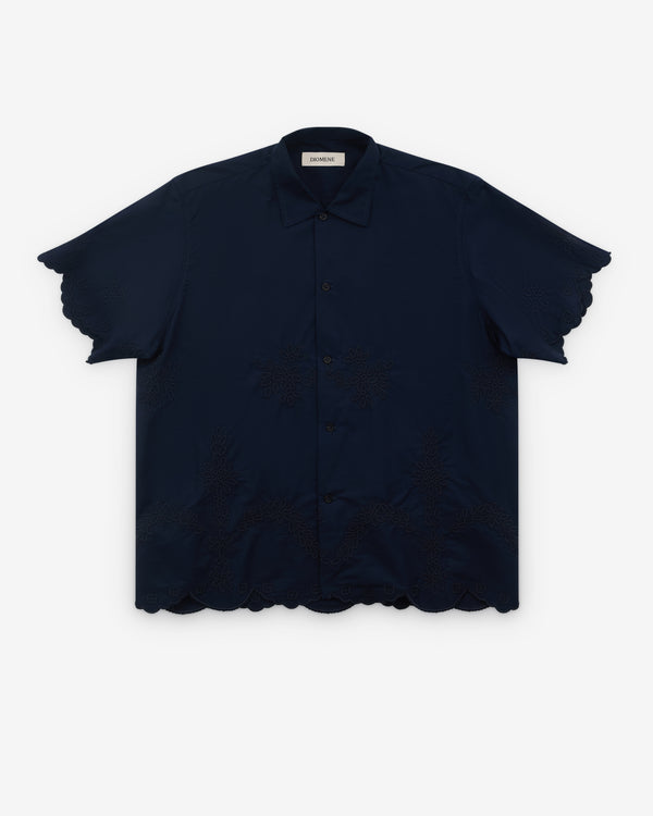 Diomene - Men’s Embroidery Shirt - (Navy Blazer)