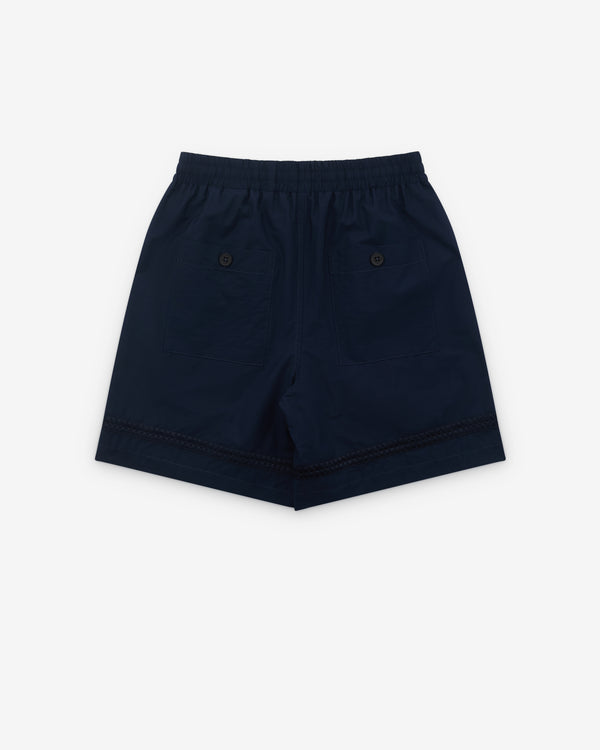Diomene - Men’s Embroidered Shorts - (Navy Blazer)