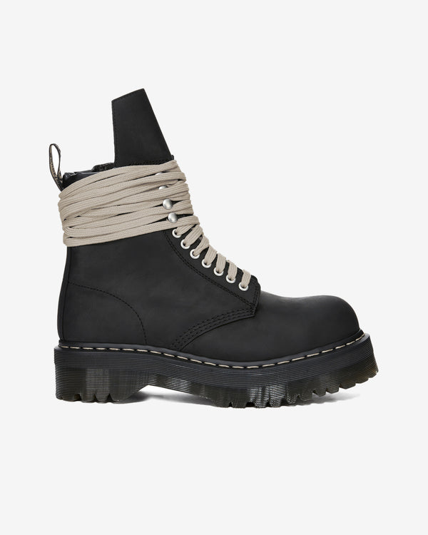 Rick Owens  - Men's Dr. Martens Quad Sole Steel Toe Boot - (Black)