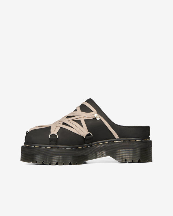 Rick Owens  - Men's Dr. Martens Quad Sole Megalace® Mule - (Black)
