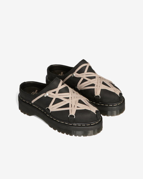 Rick Owens  - Men's Dr. Martens Quad Sole Megalace® Mule - (Black)