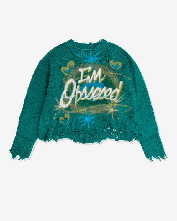 Doublet - Men's Airbrushed Cotton Pullover - (Green)