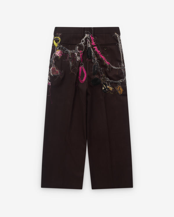 Doublet - Men’s Pleated Chain Pants - (Brown)