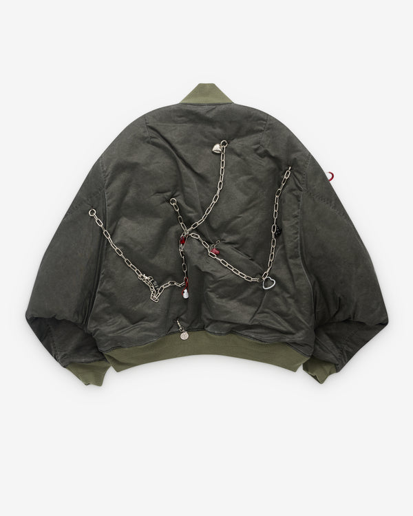 Doublet - Men’s Charm Bomber Jacket - (Khaki)