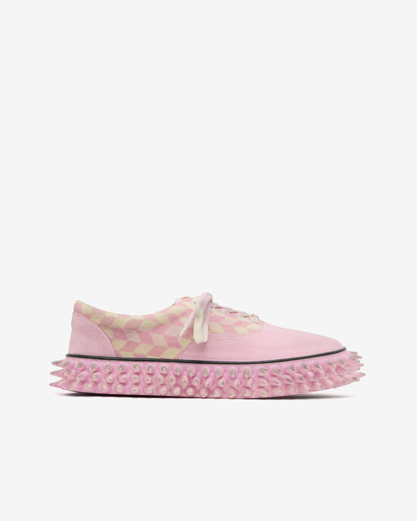 Doublet - Men's Dirty Spike Canvas Sneaker - (Pink)