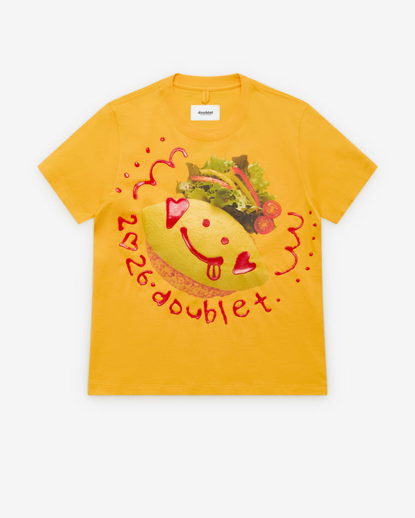 Doublet - Men's Ketchup Message Omurice T-Shirt - (Yellow)