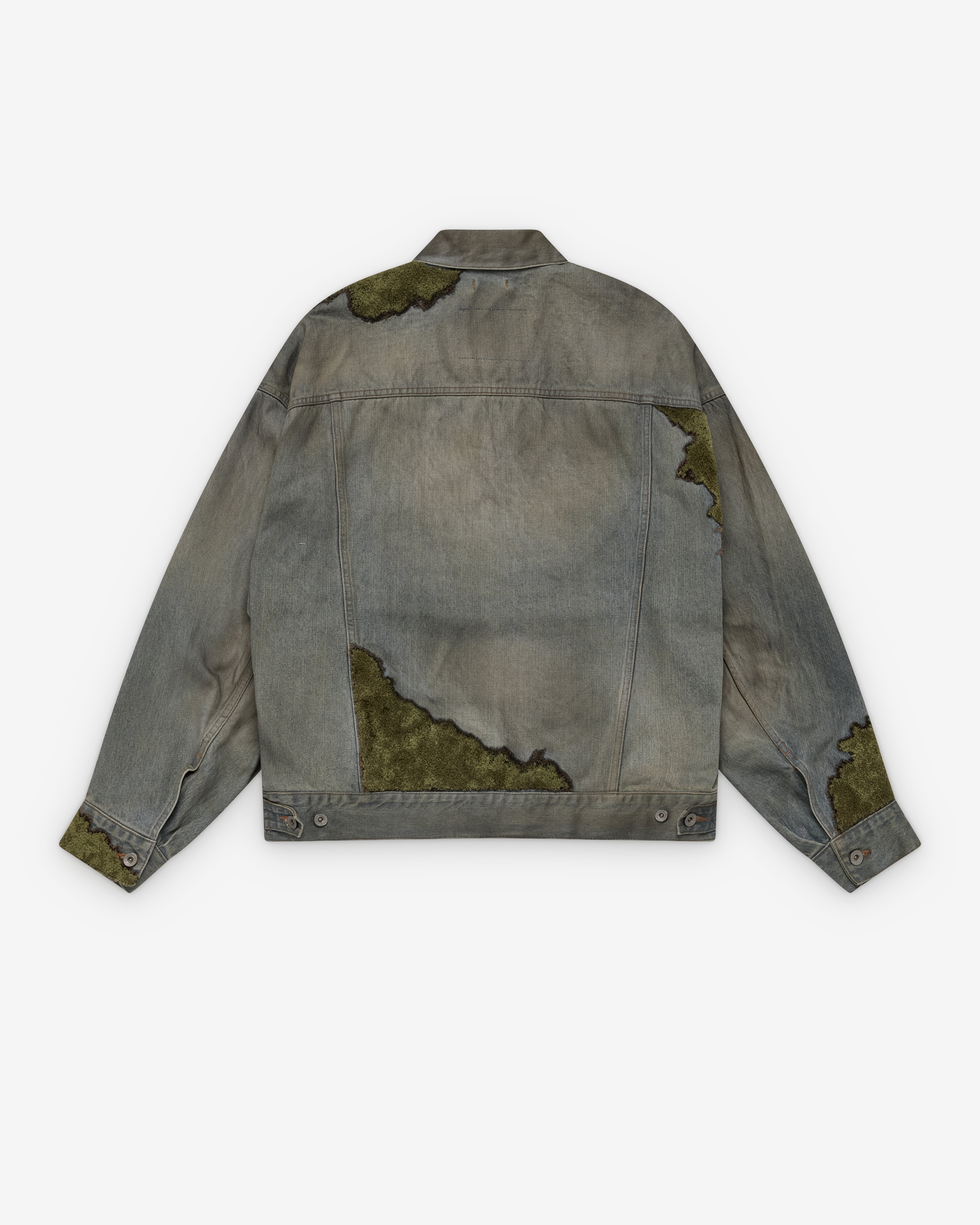 Doublet: Men's Moss-Grown Denim Jacket (Indigo) | Dover Street