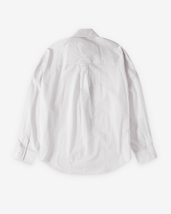 Doublet - Men's Trompe L'Oeil Embroidery Shirt - (White/Red)