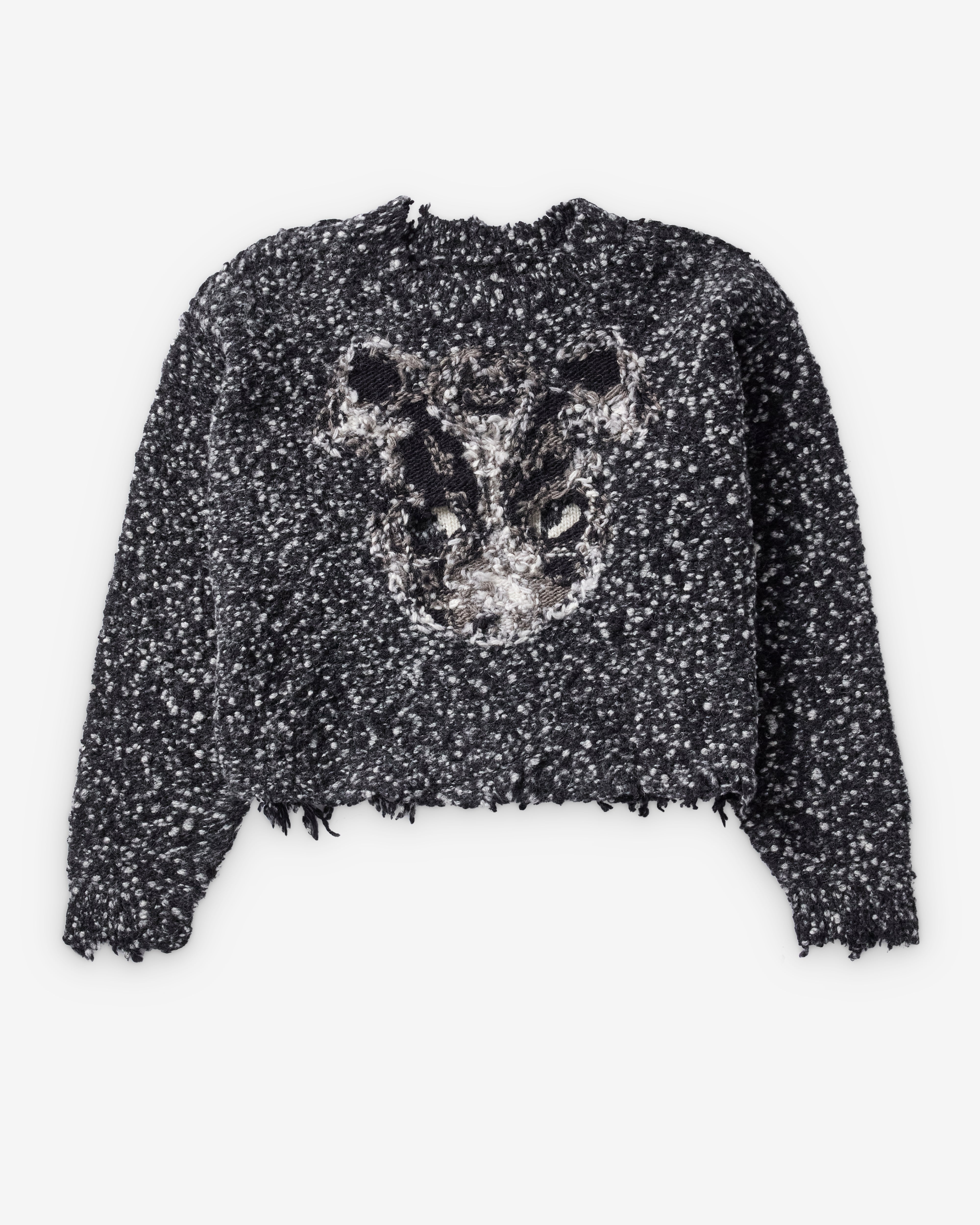 Doublet: Men's Acting Mask Knit Pullover (Charcoal) | Dover Street