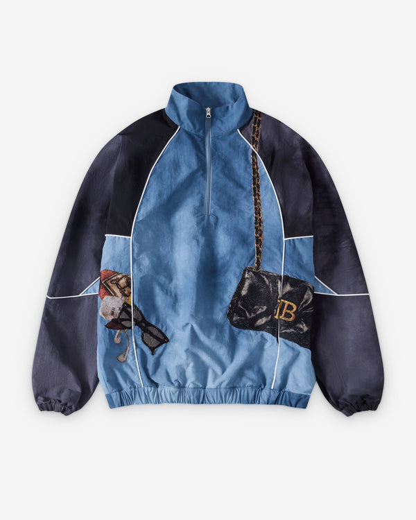 Doublet - Men's Trompe L'Oeil Anorak - (Navy/Blue)