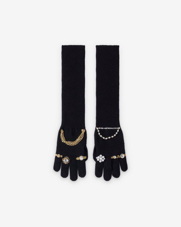 Doublet - Men's Jewelry Gloves - (Black/Gold)